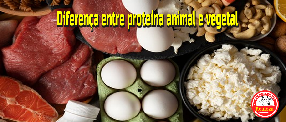 Diferença entre proteína animal e vegetal Casa de Carnes Realeza